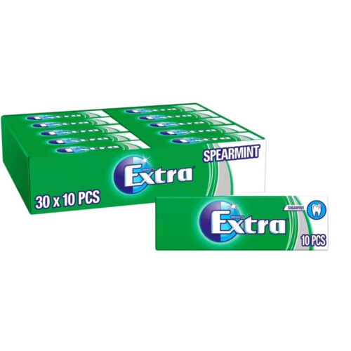 Phoenix Wrigley's Extra Spearmint Chewing Gum, 30 x 10 Pack