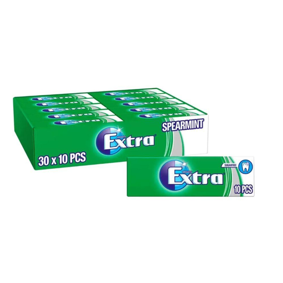 Wrigley's Extra Spearmint Chewing Gum, 30 x 10 Pack