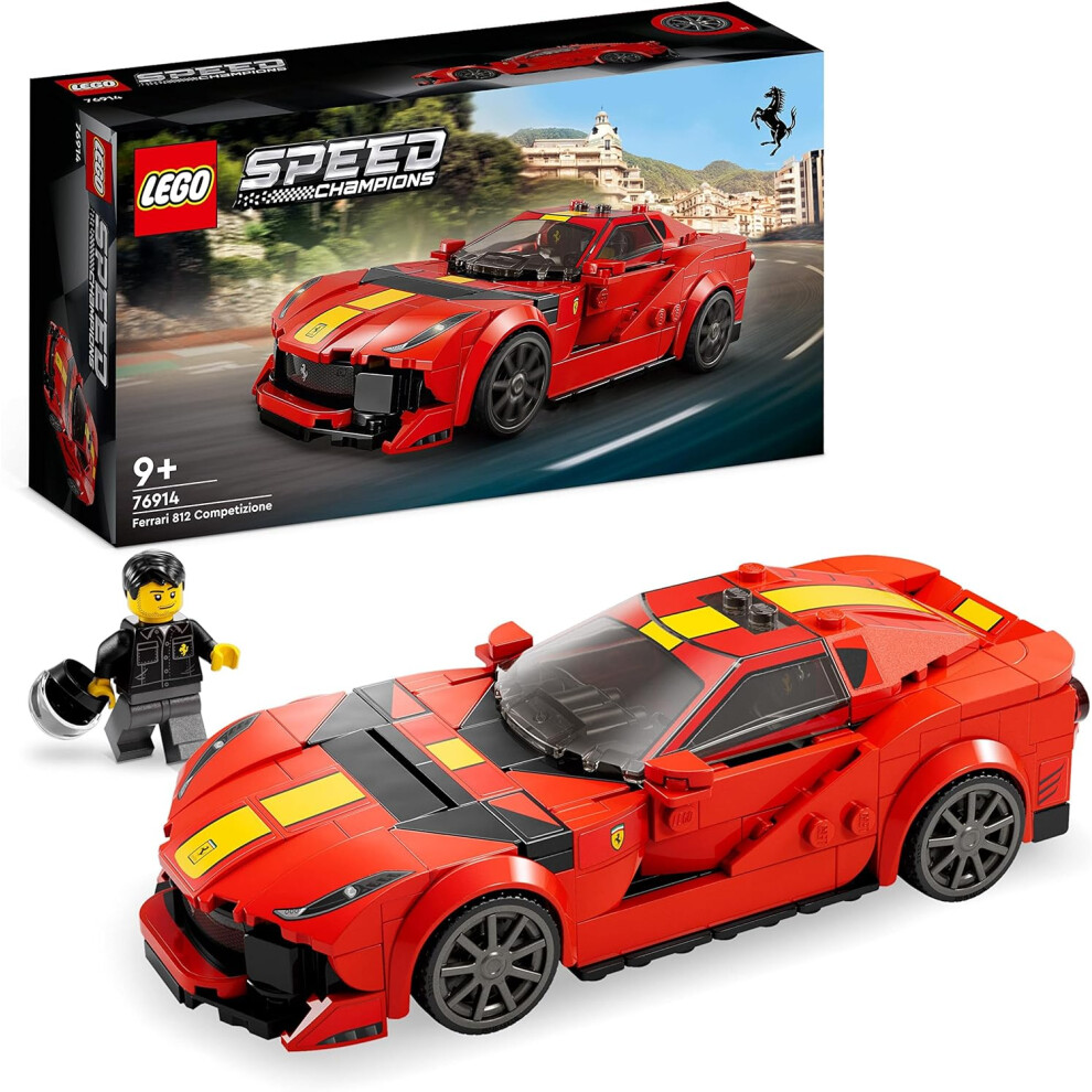 LEGO Speed Champions Ferrari 812 Competizione, Sports Car Toy Model Building Kit for Kids-image-OPC-PFVNFR2-NEW