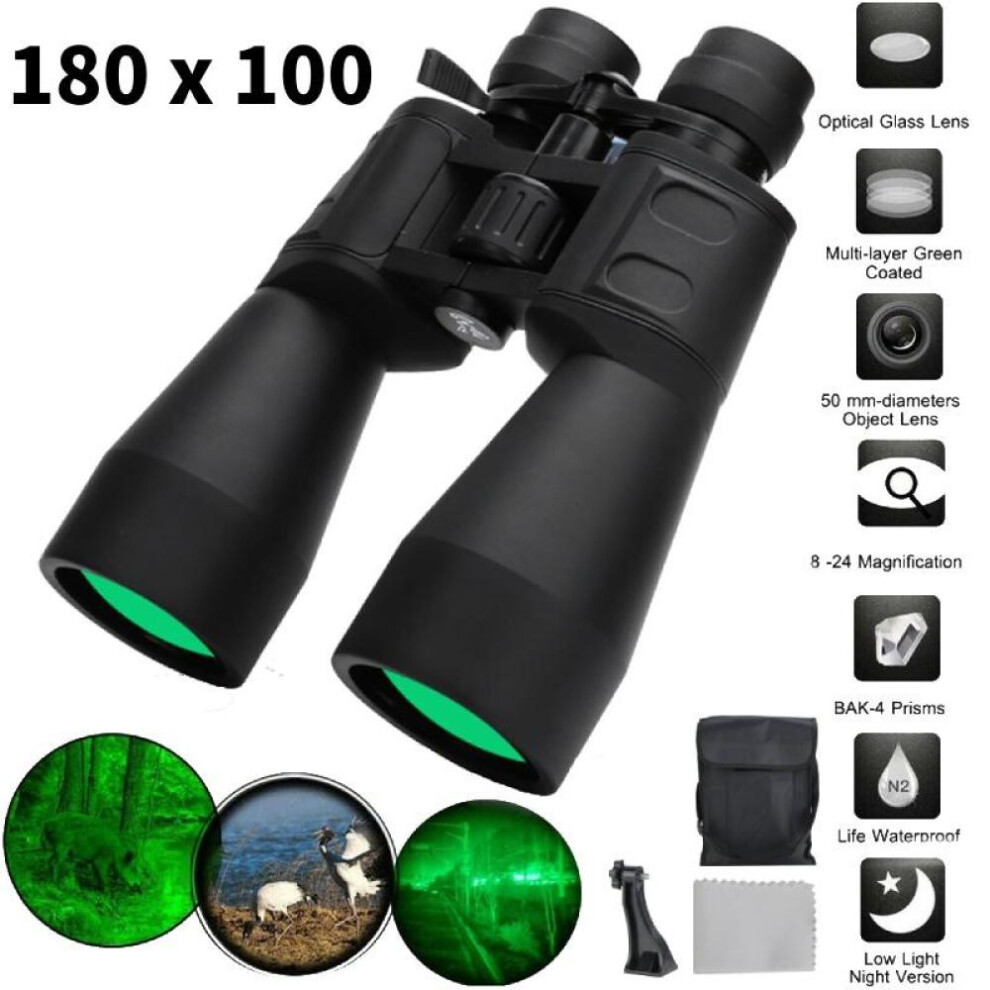 Binoculars Zoom Day And Night Vision Magnification Binocular For Outdoor Travel Hunt Telescope With Case& Bracket & Storage