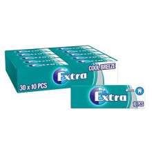 Wrigley's Extra Cool Breeze Chewing Gum, 30 x 10 Pack