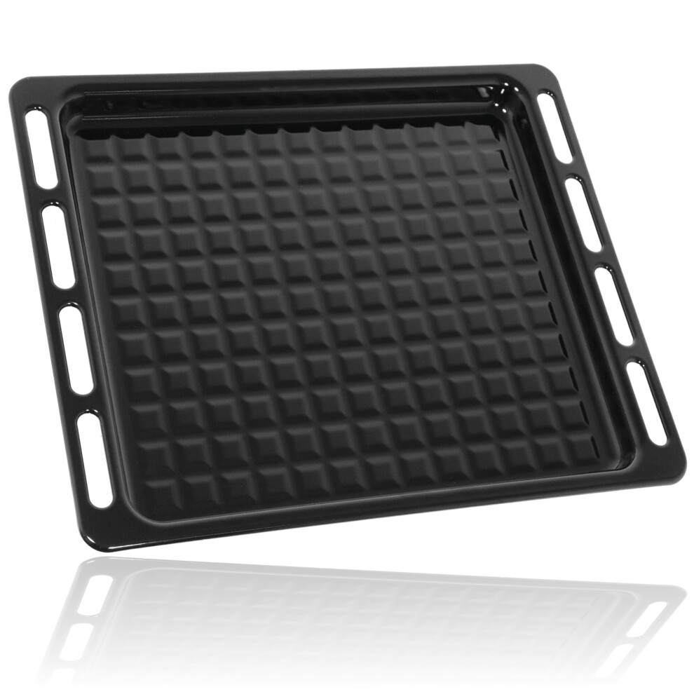 SPARES2GO Oven Roasting Pan Crisper Tray UNIVERSAL Full Width Bottom Base 476mm x 374mm