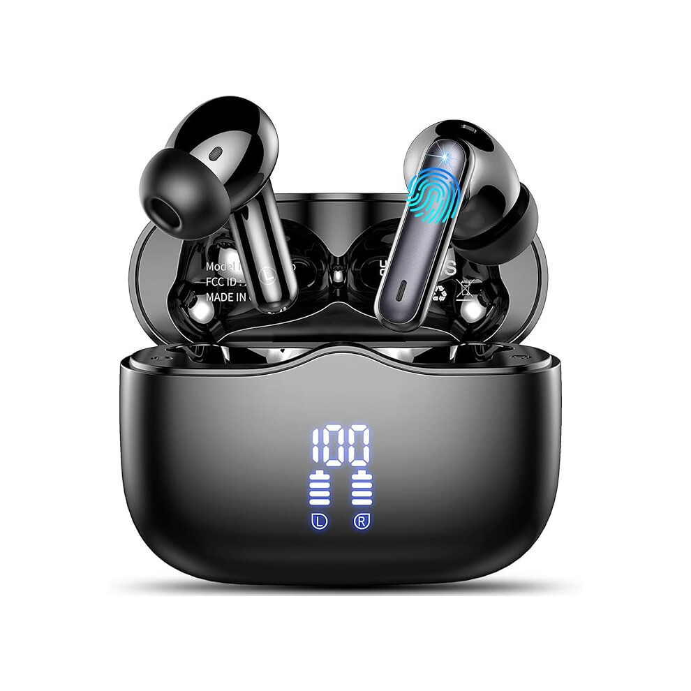 Wireless Earbuds, Bluetooth 5.3 Headphones In Ear With Hifi Stereo Deep Bass, 4 Enc Noise Cancelling Mic Wireless Earphones 40H Playtime 123445678945
