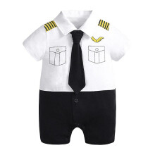 Newborn Baby Clothes for Boys 3-6months Infant Jumpsuit Fashion Pilot Style 1-2yrs Old Toddler Onesies Rompers Birthday Costume