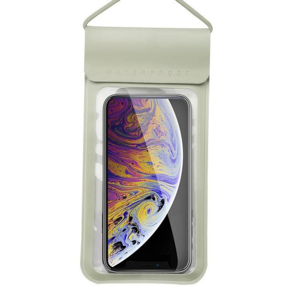 (silver, 200*150*5mm) Kuulaa Ipx8 Full View Waterproof Case Rainforest Desert Snow Transparent Dry Bag Seaside Swimming Pouch Mobile Phone Covers