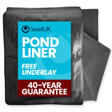(3.5x4.5m) Swell UK 40 Year Guarantee Pond Liner and Underlay