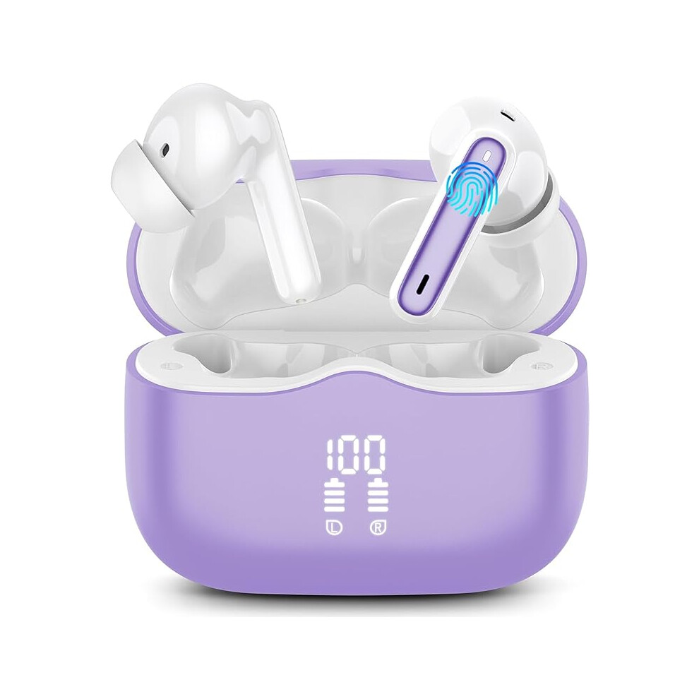 Wireless Earbuds, Bluetooth 5.3 Headphones In Ear With Hifi Stereo Deep Bass, 4 Enc Noise Cancelling Mic Wireless Earphones 40H Playtime 123445678808