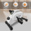 (White) Mini Exercise Bike 8 Levels Magnetic Resistance 5