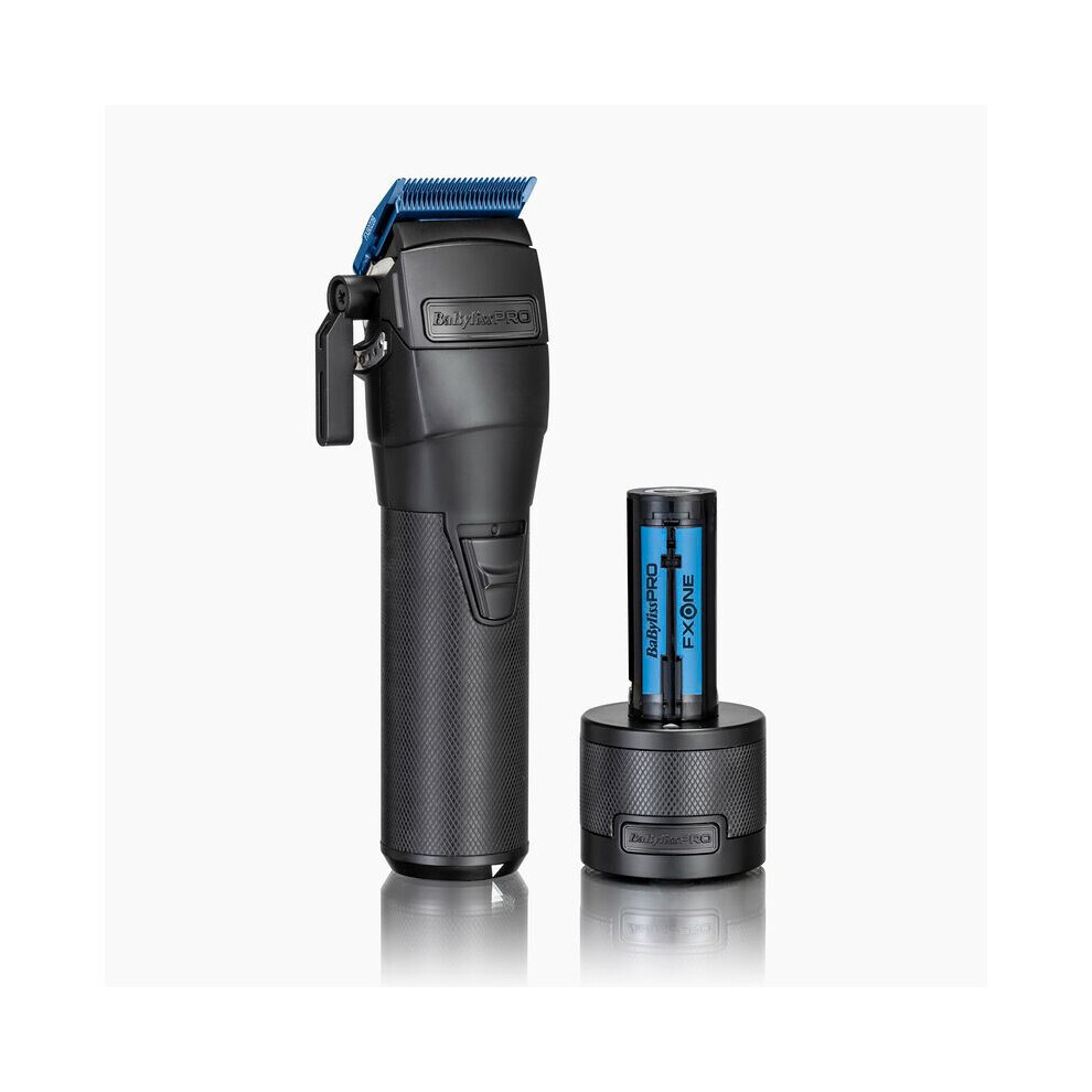 (Black) Babyliss Pro FXONE All Metal Hair Clipper N1 Digital Motor Built In Oil Reservoir Battery Indicator