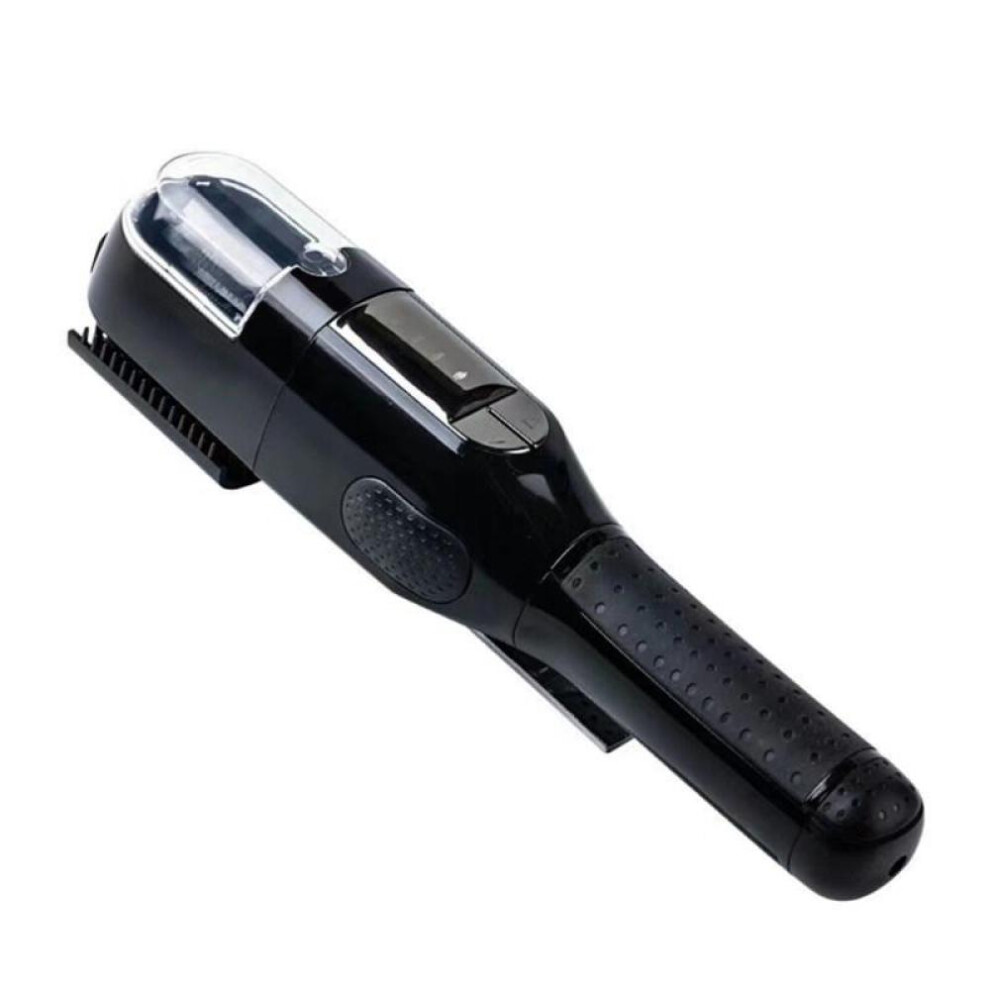 (black) Split Ends Remover Hair Trimmer for Dry Damaged and Brittle Professional Automatic Trim Split Cordless Cutting Wireless Charging