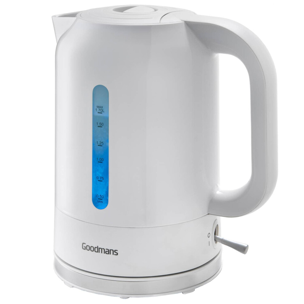 New 1.7 Litre Capacity Plastic Kettle with 360Â° Swivel Base. - White.-image-OPC-PFVNJZ2-NEW