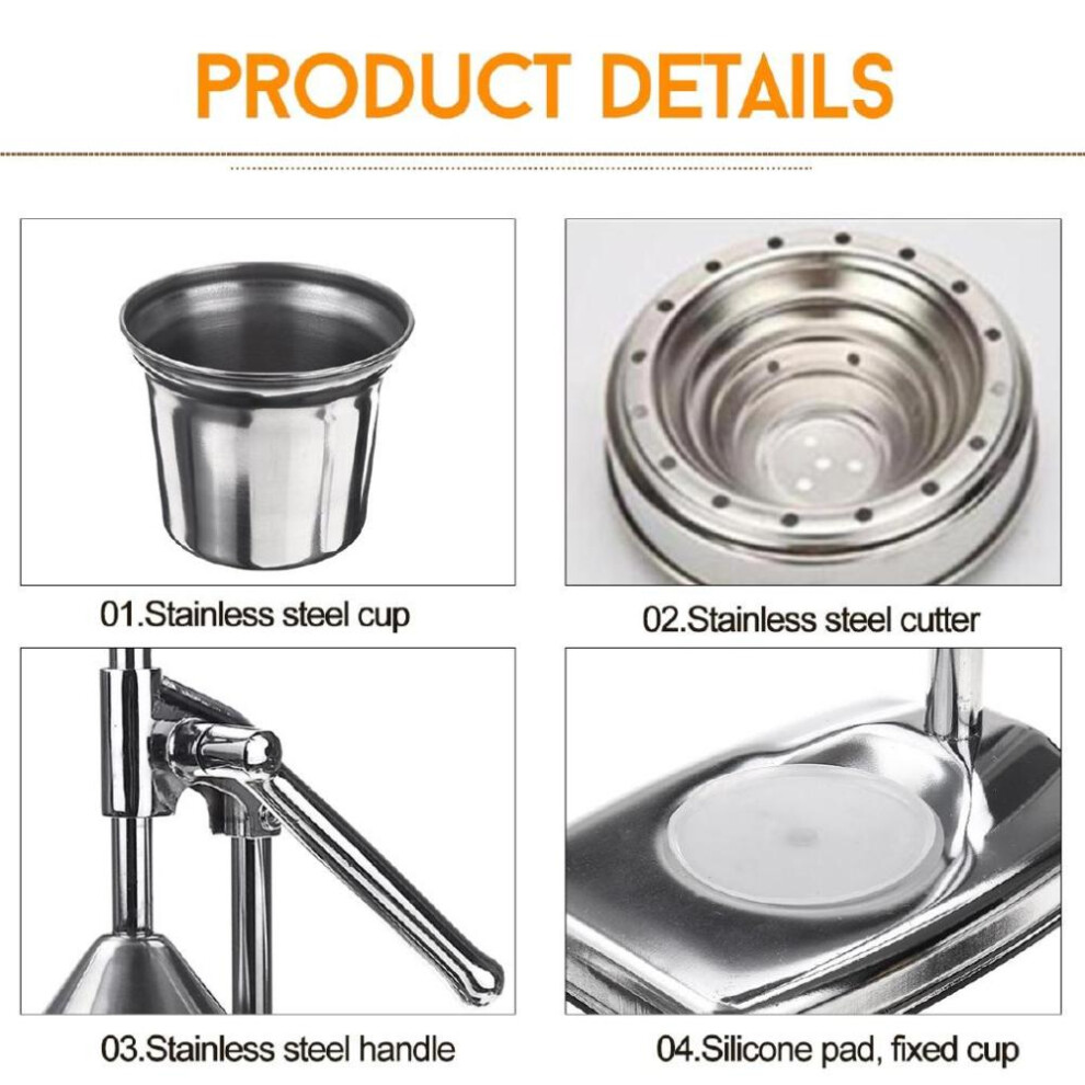 Stainless Steel Manual Lemon Squeezer Pomegranate Squeezer Hand Press Citrus Lemon Maker