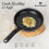 (Matt Black, 3 Pcs Frying Pans) Aluminium Induction Stackable Space Saving Pots Frying Pan Set Detachable Handle 3