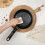 (Matt Black, 3 Pcs Frying Pans) Aluminium Induction Stackable Space Saving Pots Frying Pan Set Detachable Handle 7