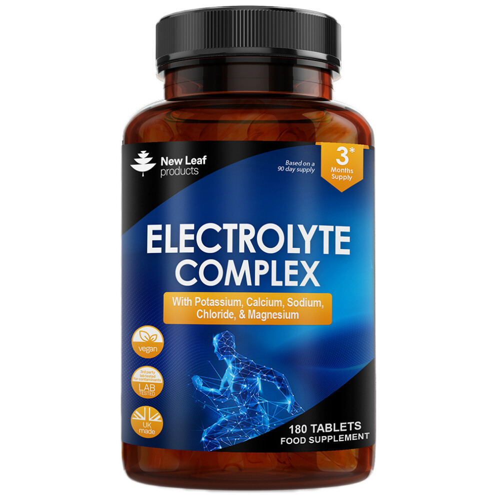 New Leaf Electrolytes Complex 120 High Strength Electrolyte Tablets + Essential Minerals