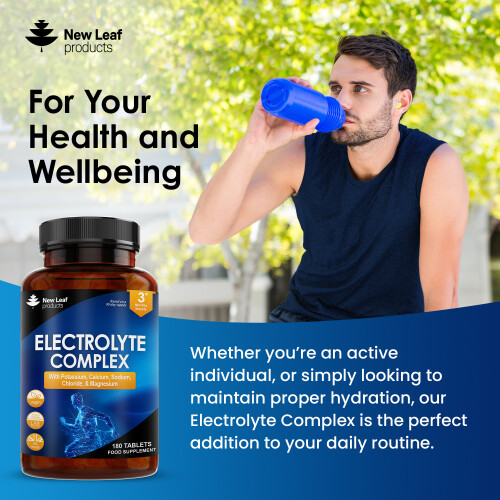 New Leaf Product Electrolytes Complex 180 High Strength Tablets - Essential Minerals 2
