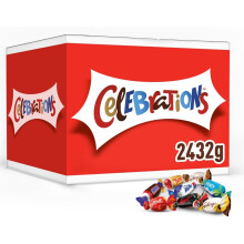 Celebrations Bulk Chocolate Box, 2.4kg, Assorted Chocolates Gift Box with Mini Chocolate Bars & Biscuits
