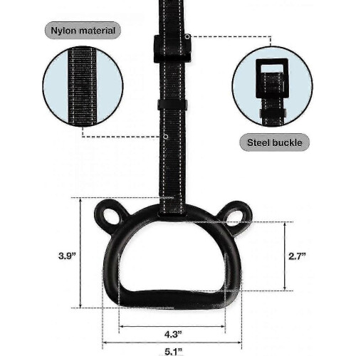 Home Gymnastic Rings Pull Up Rings for Exercise,indoor Gym Ring,gymnastics Rings with Adjustable Straps 1