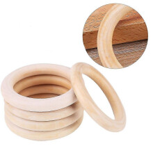 Log Color Wooden Ring Wooden Ring Diy Accessories Hanging Ring Handbag Buckle Curtain Wooden Ring