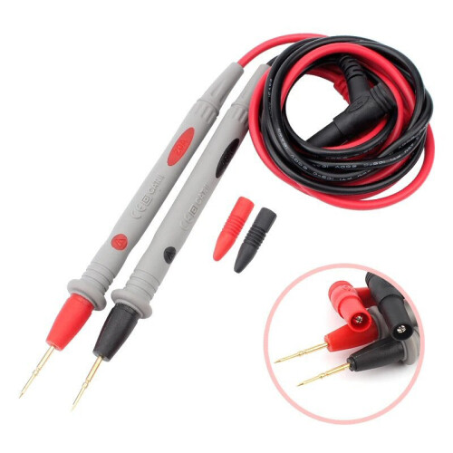 Luxianzi 1000V / 20A Replaceable Universal Stainless Steel Multimeter Test Leads 2