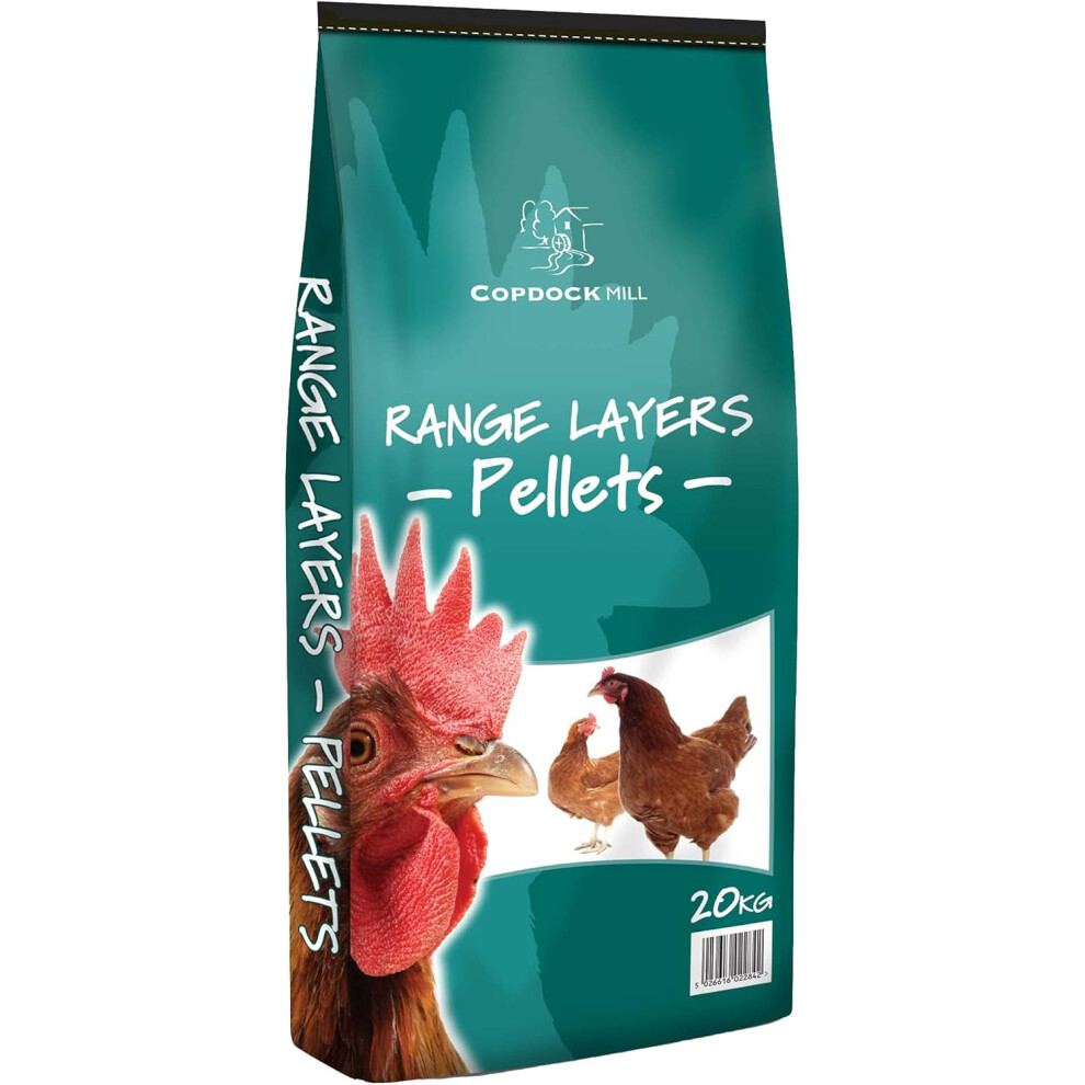 Copdock Mill Store Copdock Mill Range Chicken Feed Layers Pellets 20Kg Chicken Food For Hens And Laying Poultry