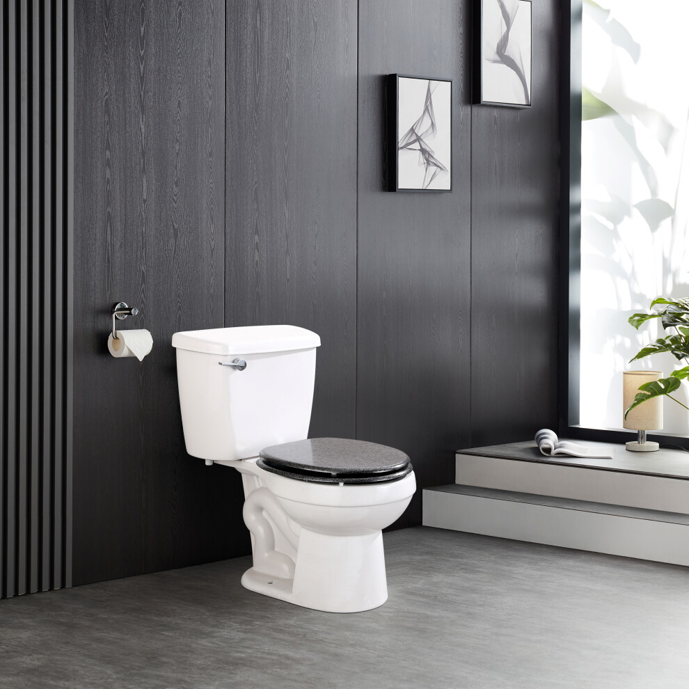 Stylish Durable 18"MDF Glitter Coating Toilet Seat Bathroom Furniture