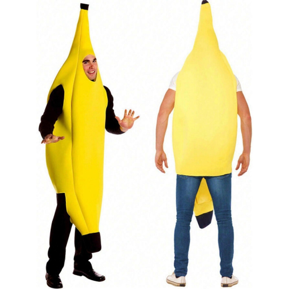 1pcs Fun Adult Couple Funny Banana Jumpsuits Role Play Costume
