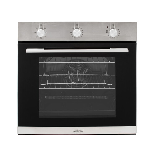 Willow Appliances Willow 60cm Stainless Steel Fan Assisted Oven,7 Functions, Timer