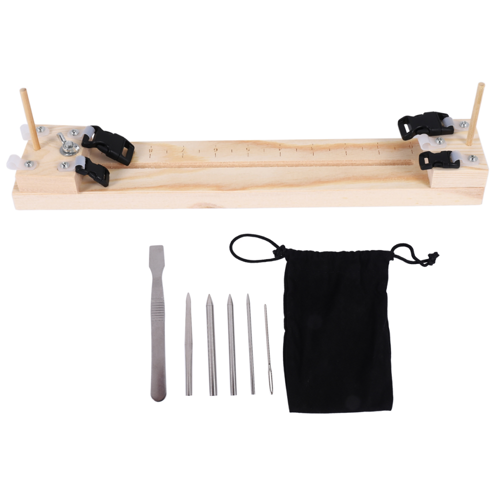 7 PCS Bracelet Knitting Tool Paracord Tool Jig DIY Wooden Braid