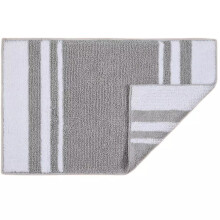 Sonoma Goods For Life Cotton Reversible Bath Rug - Gray Stripe, 17X24