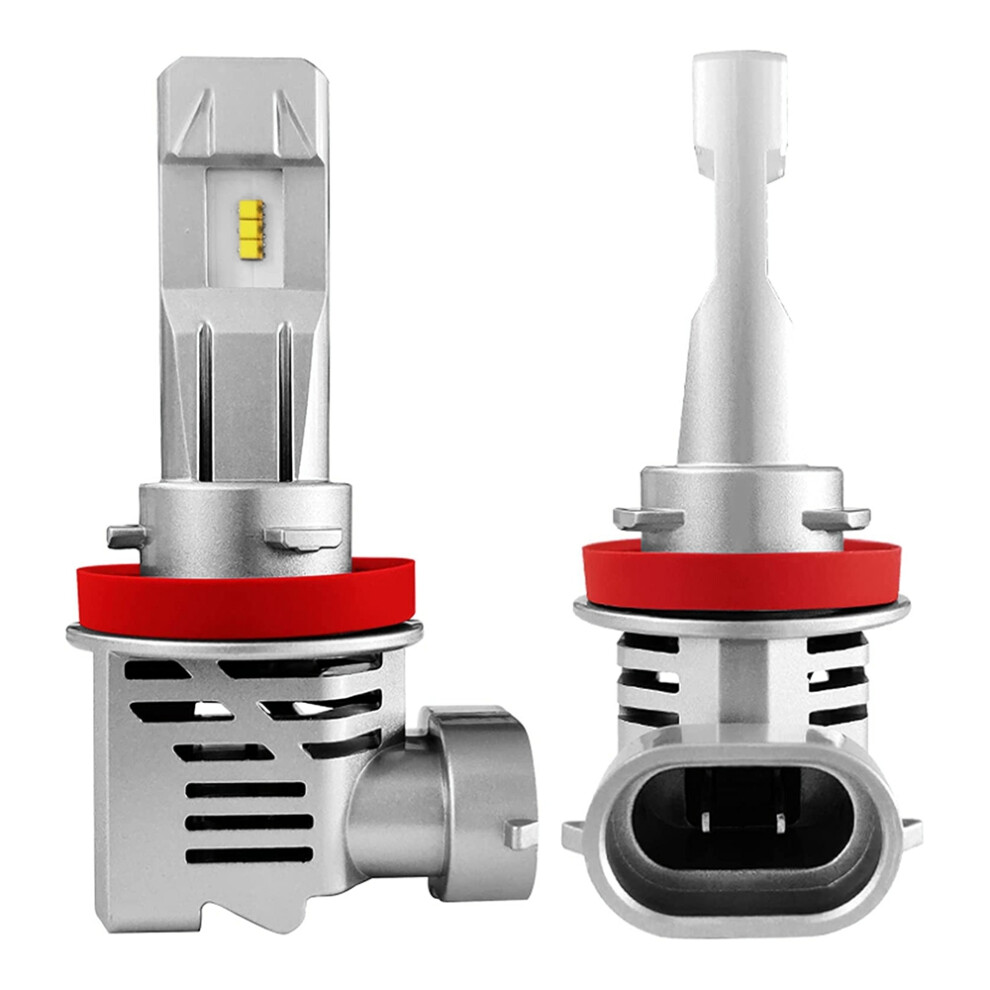 H11 H8 H9 H16 Led Headlight Bulbs 12000Lm 6500K Cool Pack Of 2 White 4853236963047