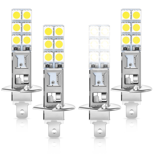 4PCS H1 6000K Super White 80W LED Headlight Bulbs Kit Προβολείς ομίχλης 2