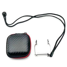 Clip per naso da immersione libera in alluminio aeronautico, comode clip per naso, argento