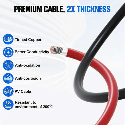 Anderson Connector 50A Kit Anderson Plug 8 Guage 30cm 2