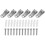 6 Pack Stainless Steel Ceiling Hooks M5 Oval Open Hooks Wall Mount 2