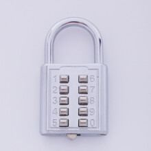 Anti-theft Button Combination Padlock Digit Password Lock Zinc Alloy