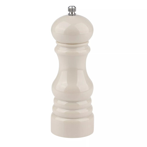 Alpina (Beige) Salt Pepper Mill Grinder Manual Spice Herb Refillable Coarse Adjustable Plastic