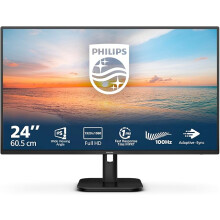 PHILIPS 24E1N1100A - 24 Inch FHD Monitor, 100Hz, IPS, 1ms, Speakers, Lowblue mode, FlickerFree, Cable managment 1920 x 1080, 250 cd/m², VGA/HDMI 1.4