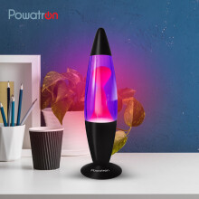 (Pink) 16” Retro Neon Lava Lamp Purple Wax Liquid Relaxation Light Room Decor