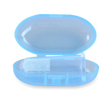 Spazzolini da denti per bambini Houseeker Spazzolino in silicone + scatola Spazzolino per denti dei bambini in silicone morbido trasparente Spazz