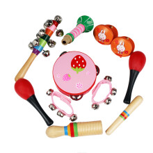 10 stuks Muzikaal Speelgoed Percussie Veilige Niet - giftige Speelgoed Muziekinstrumenten Educatieve Hulpmiddelen Ritme Kit voor Kinderen Peuters V