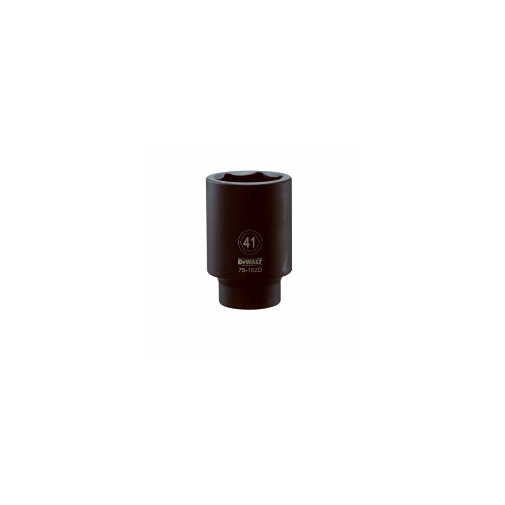 Metric Deep Impact Socket, 6-Point, 3/4-In. Drive, 41mm -DWMT75152OSP