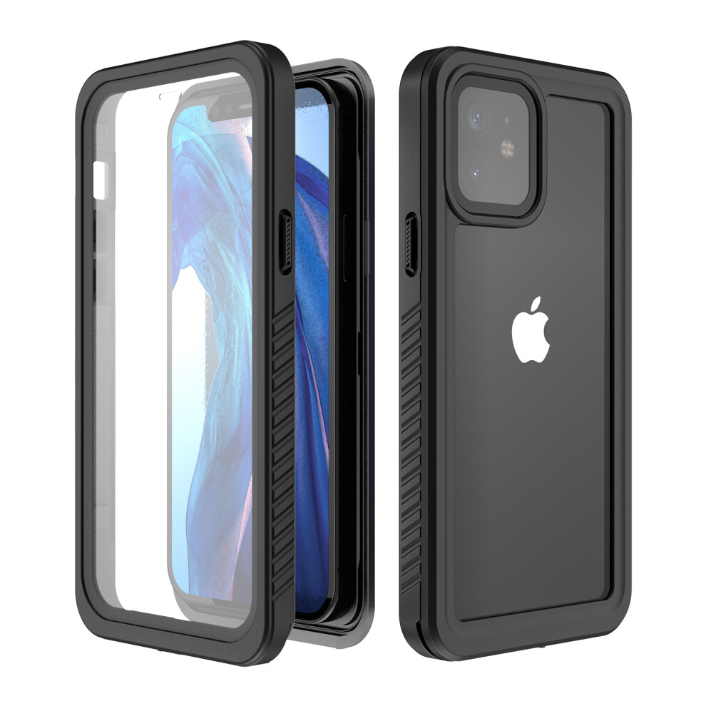 Bakeey Transparent Touch Screen Pc + Tpu Shockproof Dustproof Ip68 Waterproof With Lens Protect Full Cover Protective Case For Iphone 12 6.1 Inch 610256094380