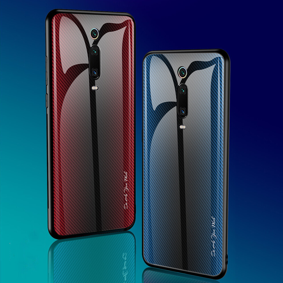 Bakeey Gradient Striped Shockproof Tempered Glass&Soft Tpu Protective Case For Xiaomi Mi 9T Xiaomi Mi9t Pro Redmi K20 Redmi K20 Pro Non Original 6900057056408