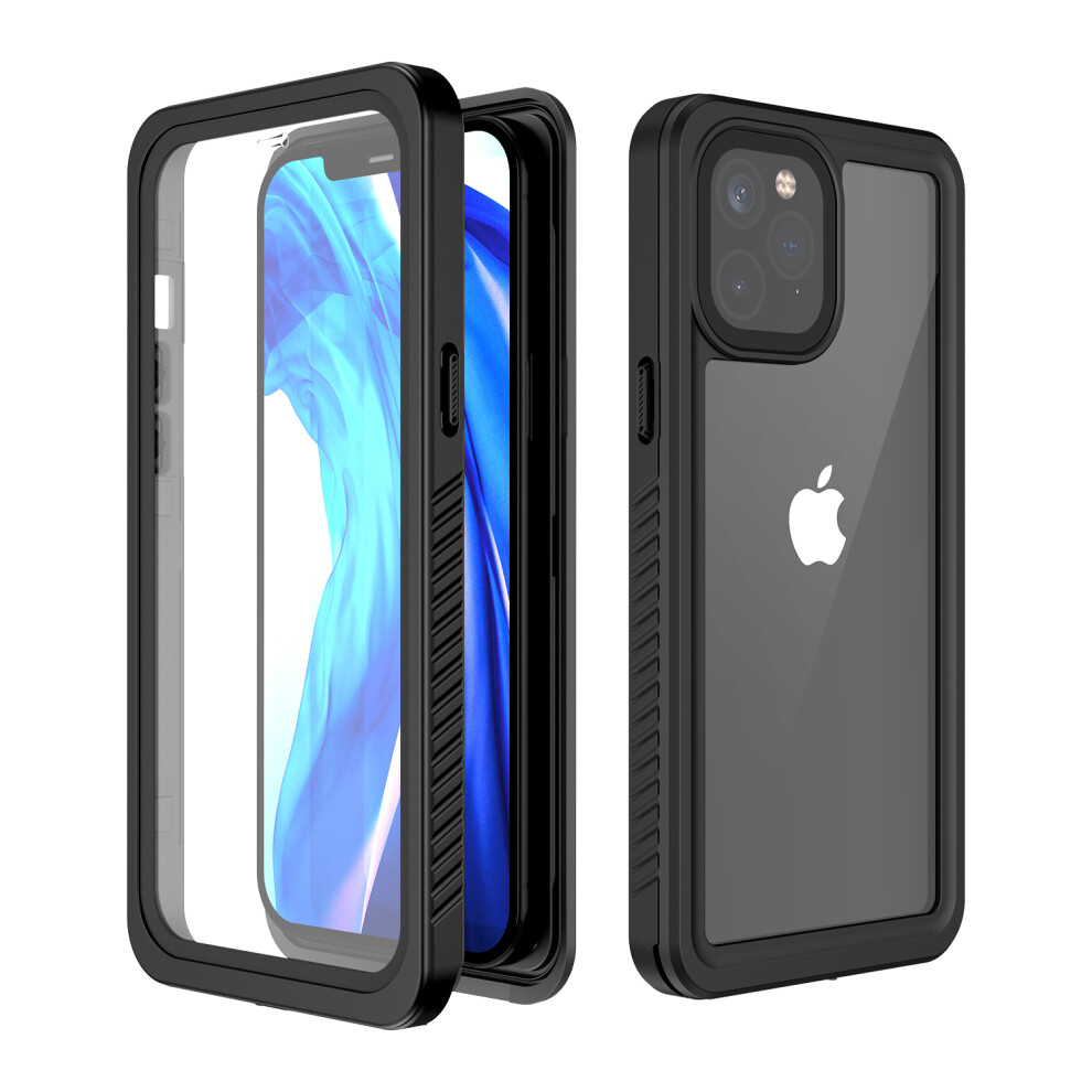 Bakeey For Iphone 11 Pro Max Case Transparent Touch Screen Pc + Tpu Shockproof Dustproof Ip68 Waterproof With Lens Protect Full Cover Protective Case 721157569119