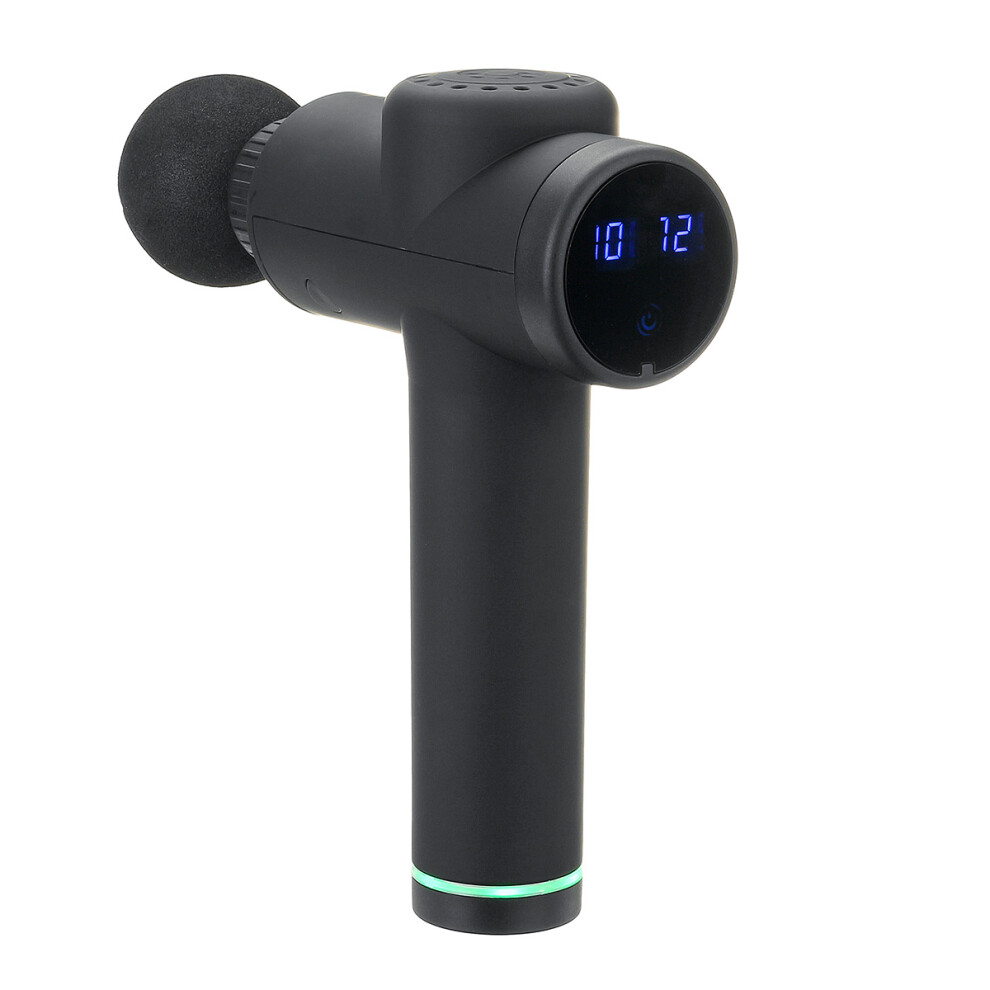 2500mah Touch Display Percussion Massager G un Quiet Professional 6 Speed Deep Tissue Massager for Muscle Tension Relief Electric Massager With 6 Head