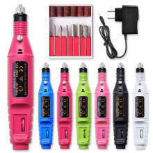 1Set Kit electric per Unghie Punta per Unghie Macchina per Manicure Set di Penne per Arte Unghie Pedicure 6 Bit Kit di Strumenti per Arte