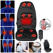 Full Body Waist Back Vibration Massage Cushion Intelligent Control Automatically Timing Car Massage Seat Overload Protection Massage Cushion