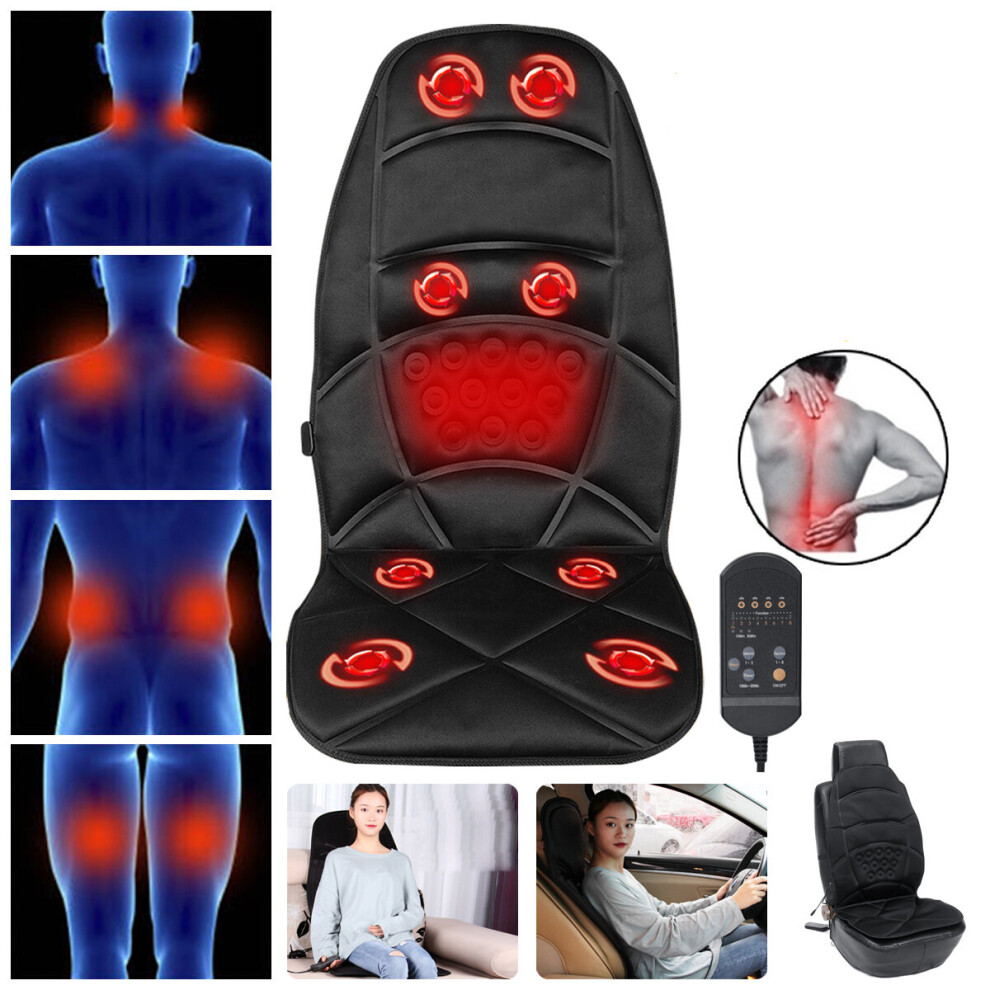Full Body Waist Back Vibration Massage Cushion Intelligent Control Automatically Timing Car Massage Seat Overload Protection Massage Cushion