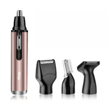 DSP 4 in 1 Rasoio electric per Naso e Orecchie con Carica USB Basso Rumore Apparecchio per Capelli Nasali Multi-funzionale Rasoio per Barba e